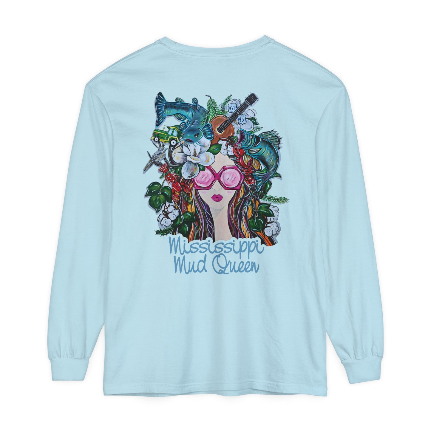 MMQ Unisex Garment-dyed Long Sleeve T-Shirt