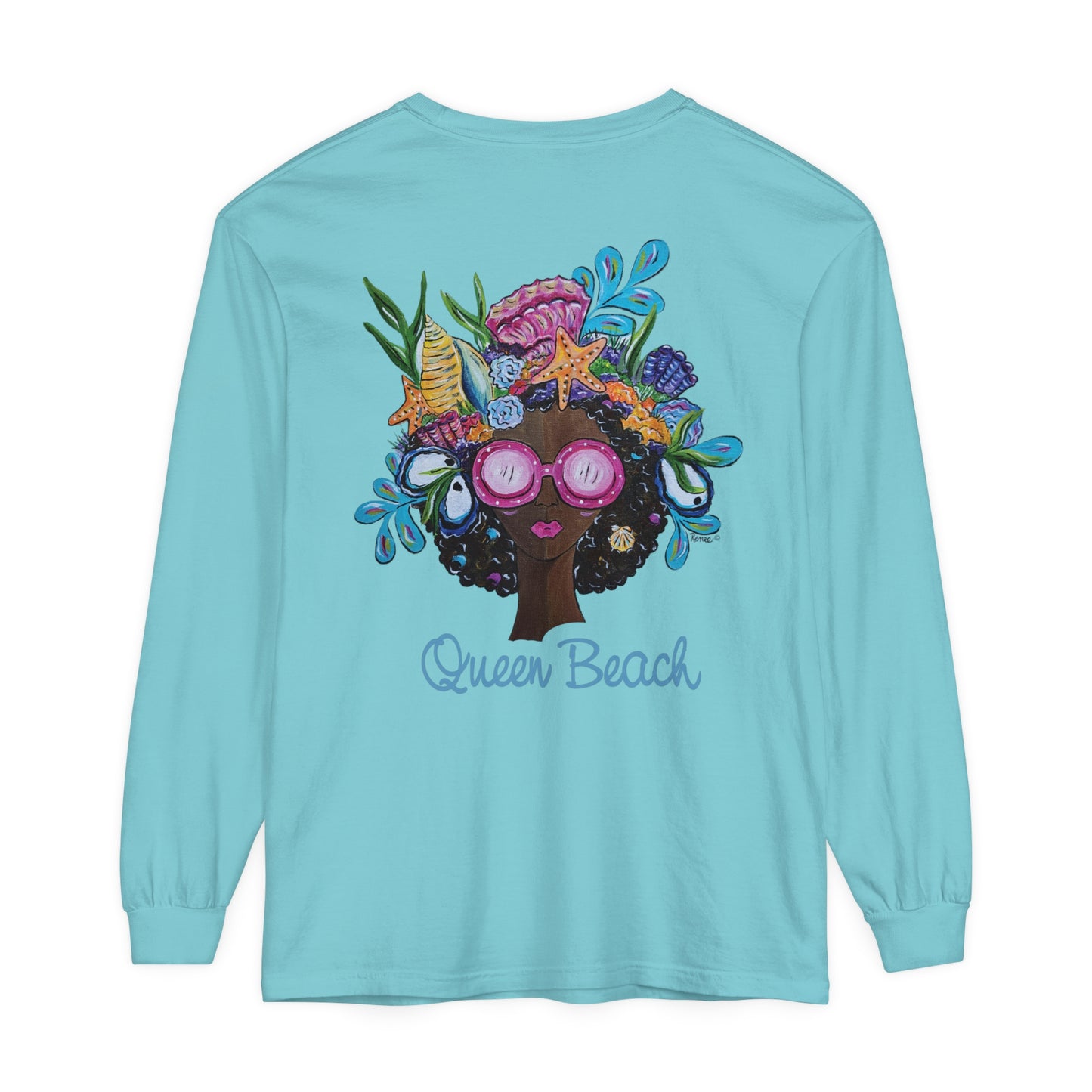 Afro Unisex Garment-dyed Long Sleeve T-Shirt