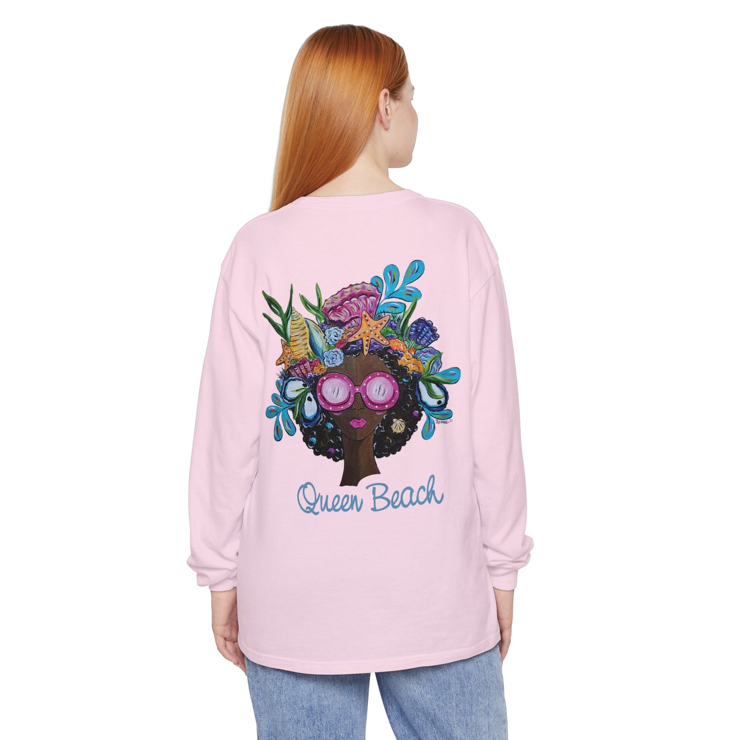 Afro Unisex Garment-dyed Long Sleeve T-Shirt