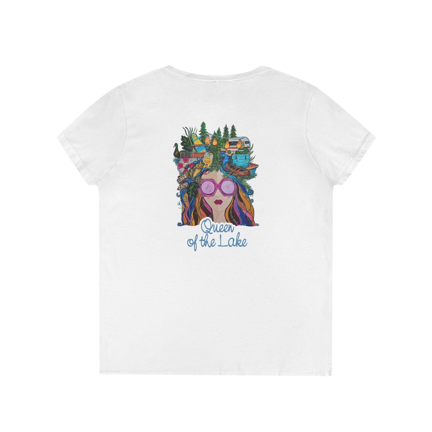 Queen of the Lake V-Neck T-Shirt