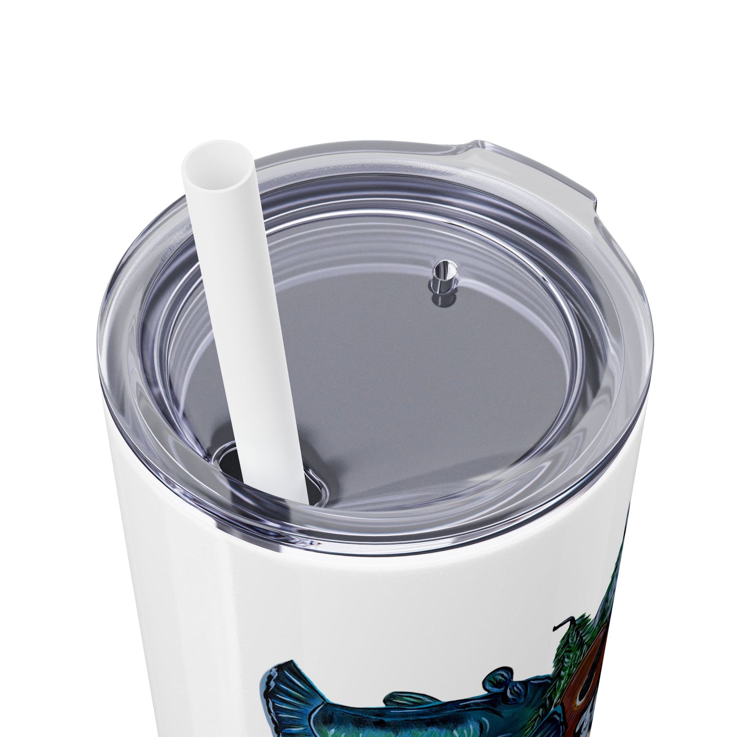 MMQ Skinny Tumbler with Straw, 20oz