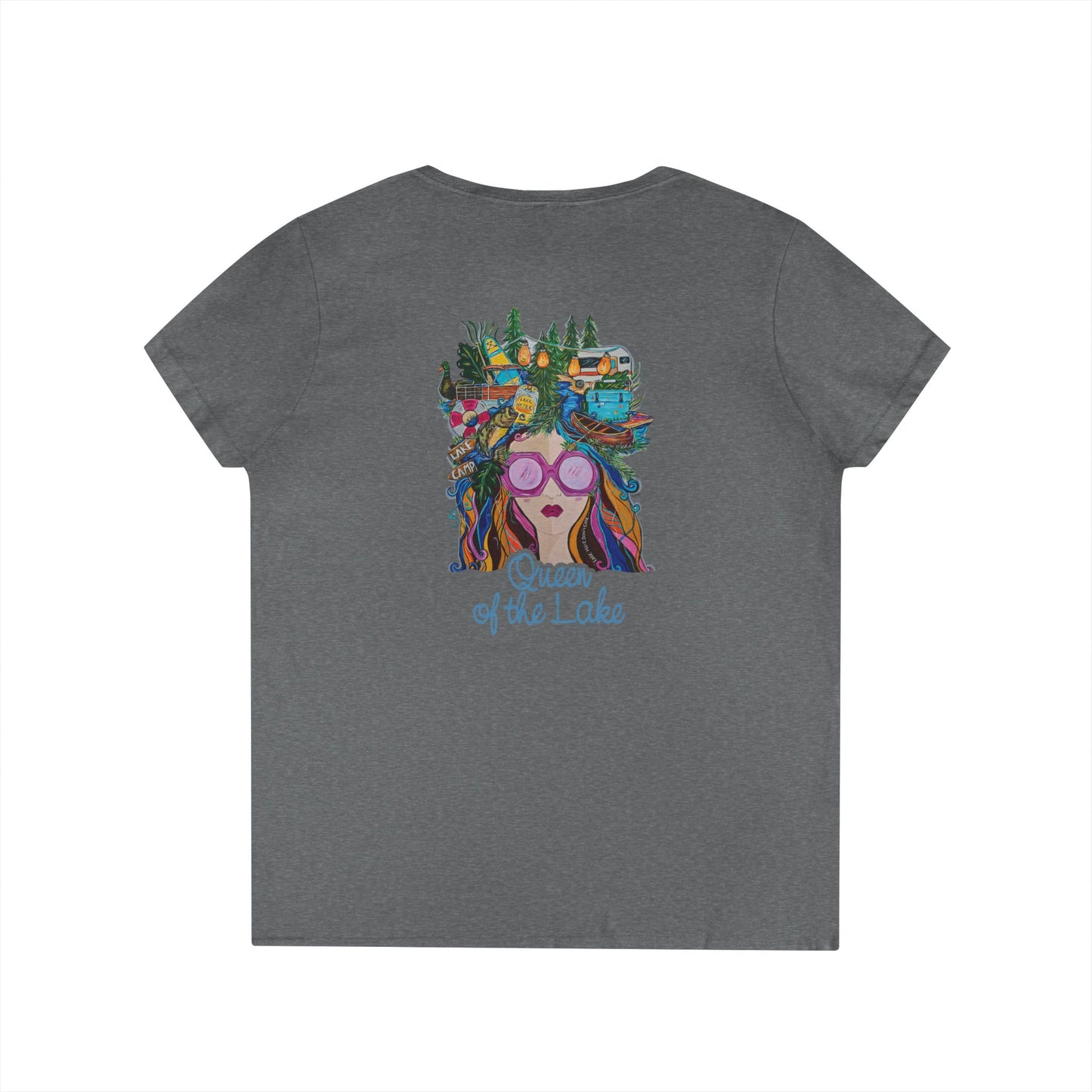 Queen of the Lake V-Neck T-Shirt