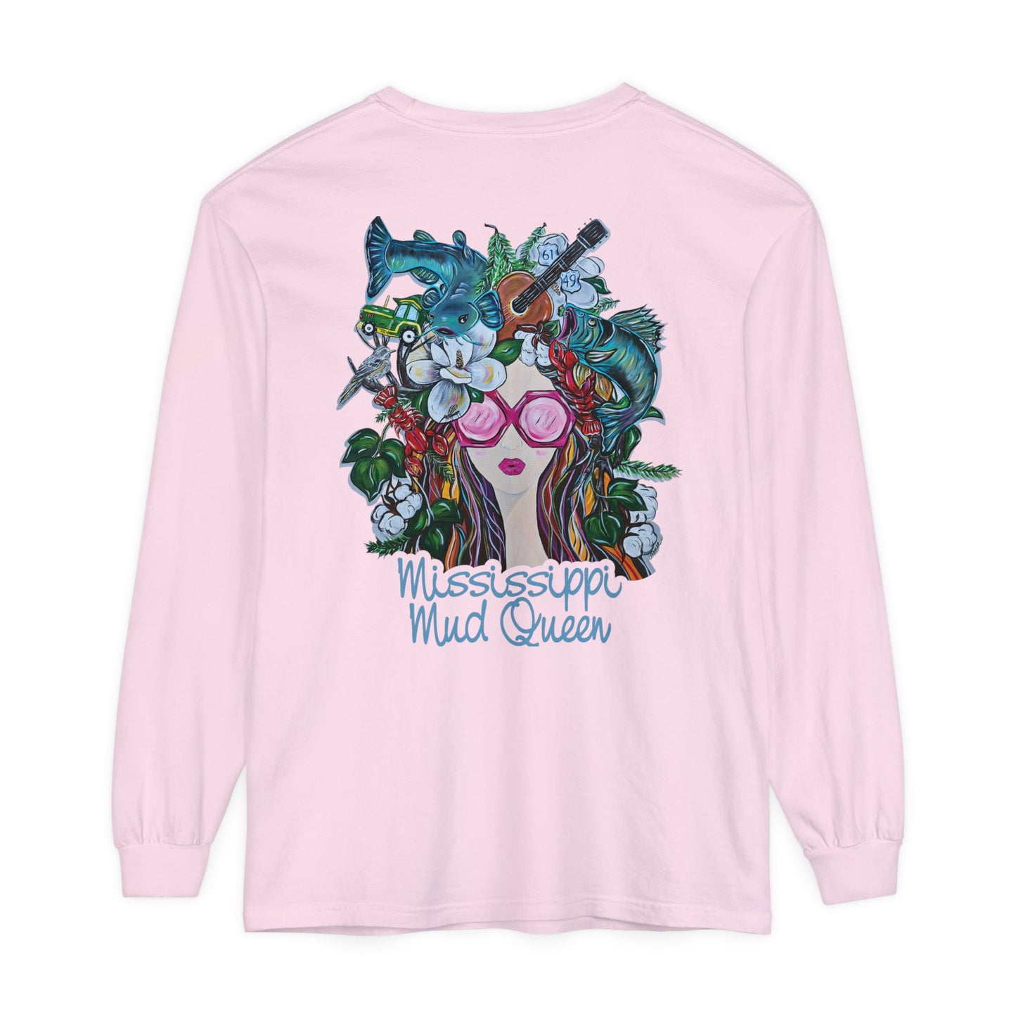 MMQ Unisex Garment-dyed Long Sleeve T-Shirt
