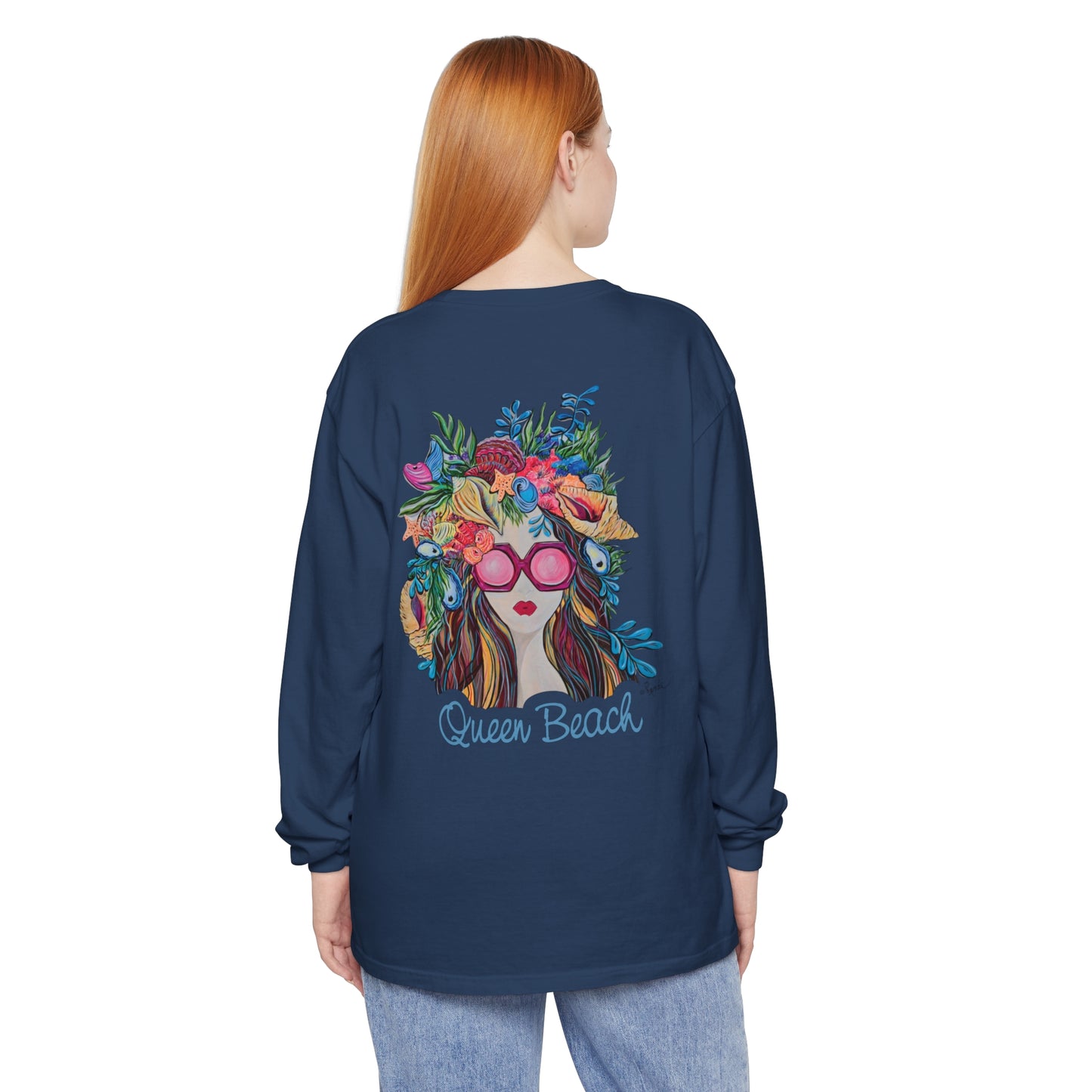 Queen Beach Long Sleeve T-Shirt