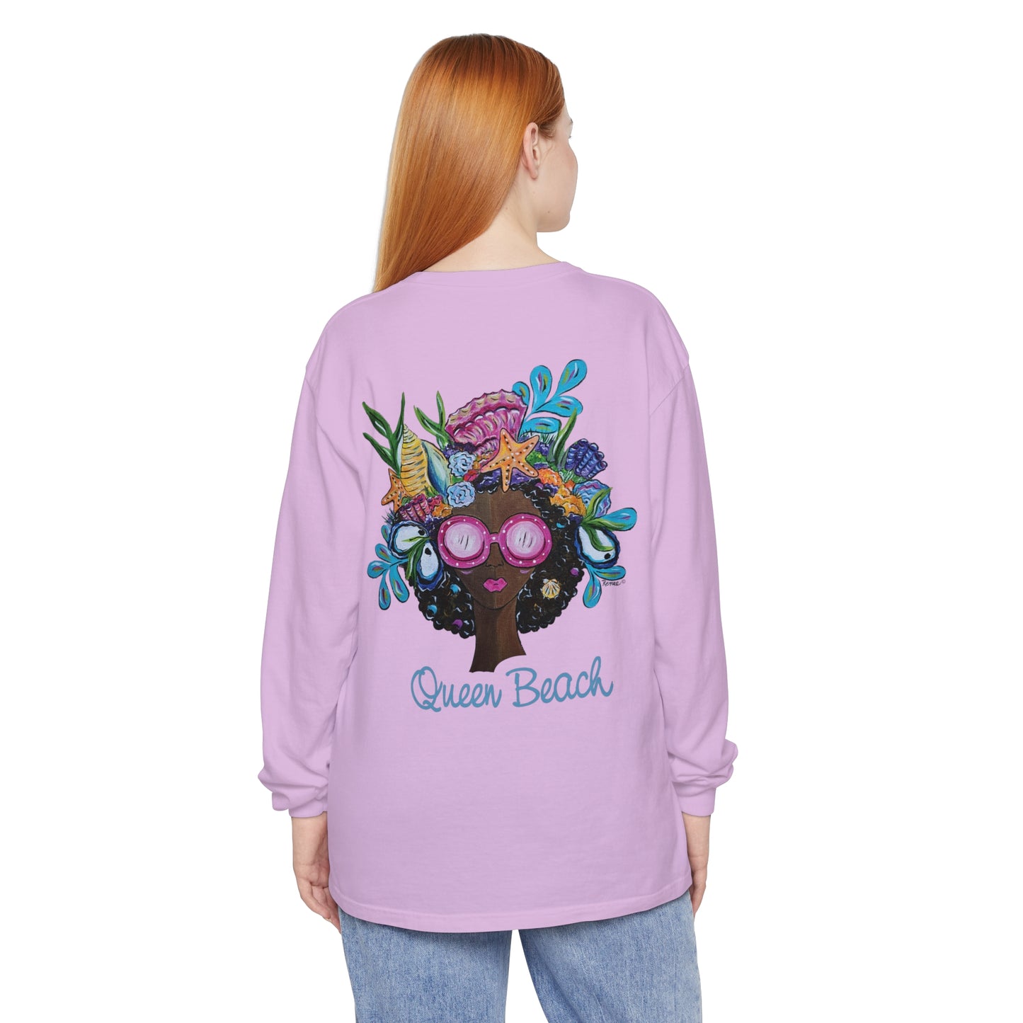Afro Unisex Garment-dyed Long Sleeve T-Shirt