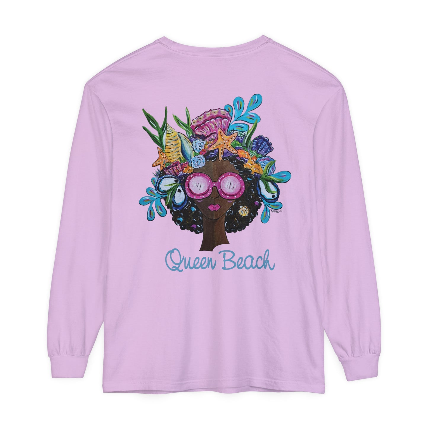 Afro Unisex Garment-dyed Long Sleeve T-Shirt