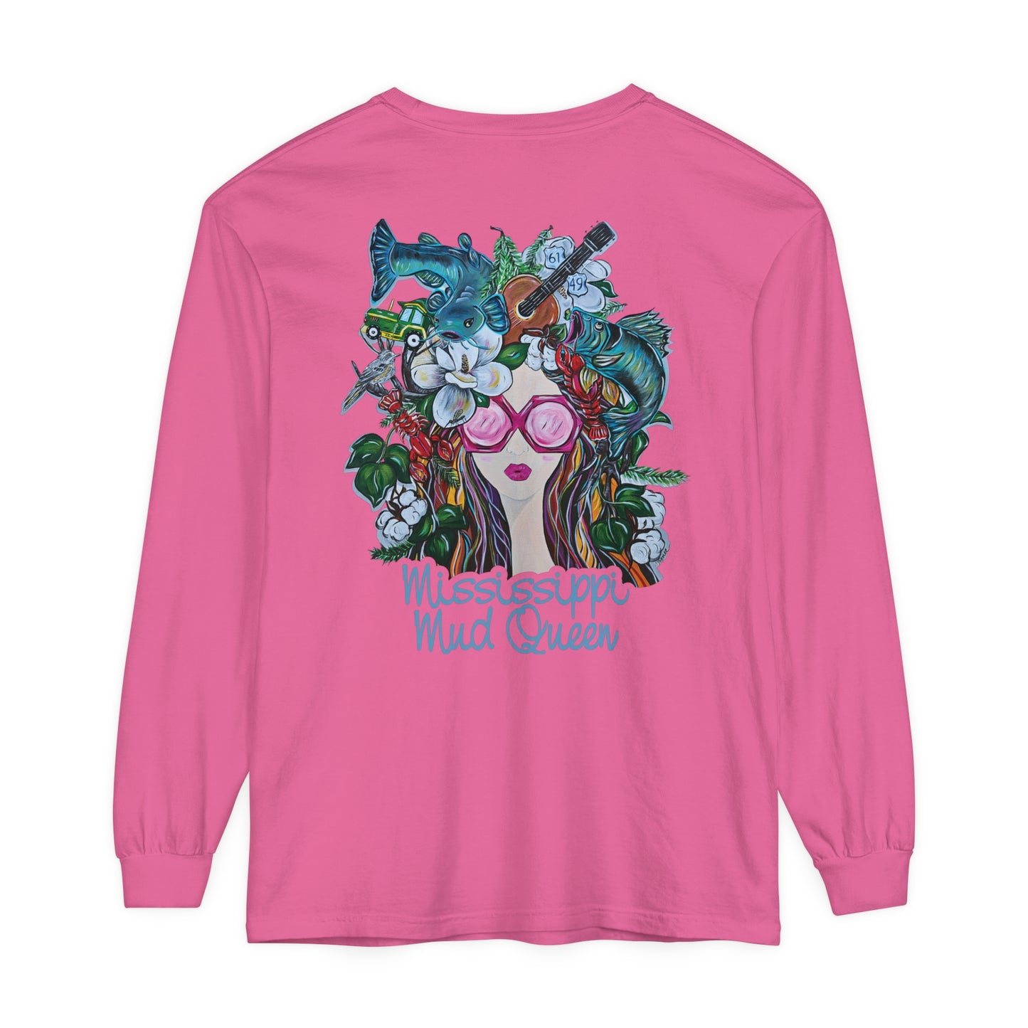 MMQ Unisex Garment-dyed Long Sleeve T-Shirt