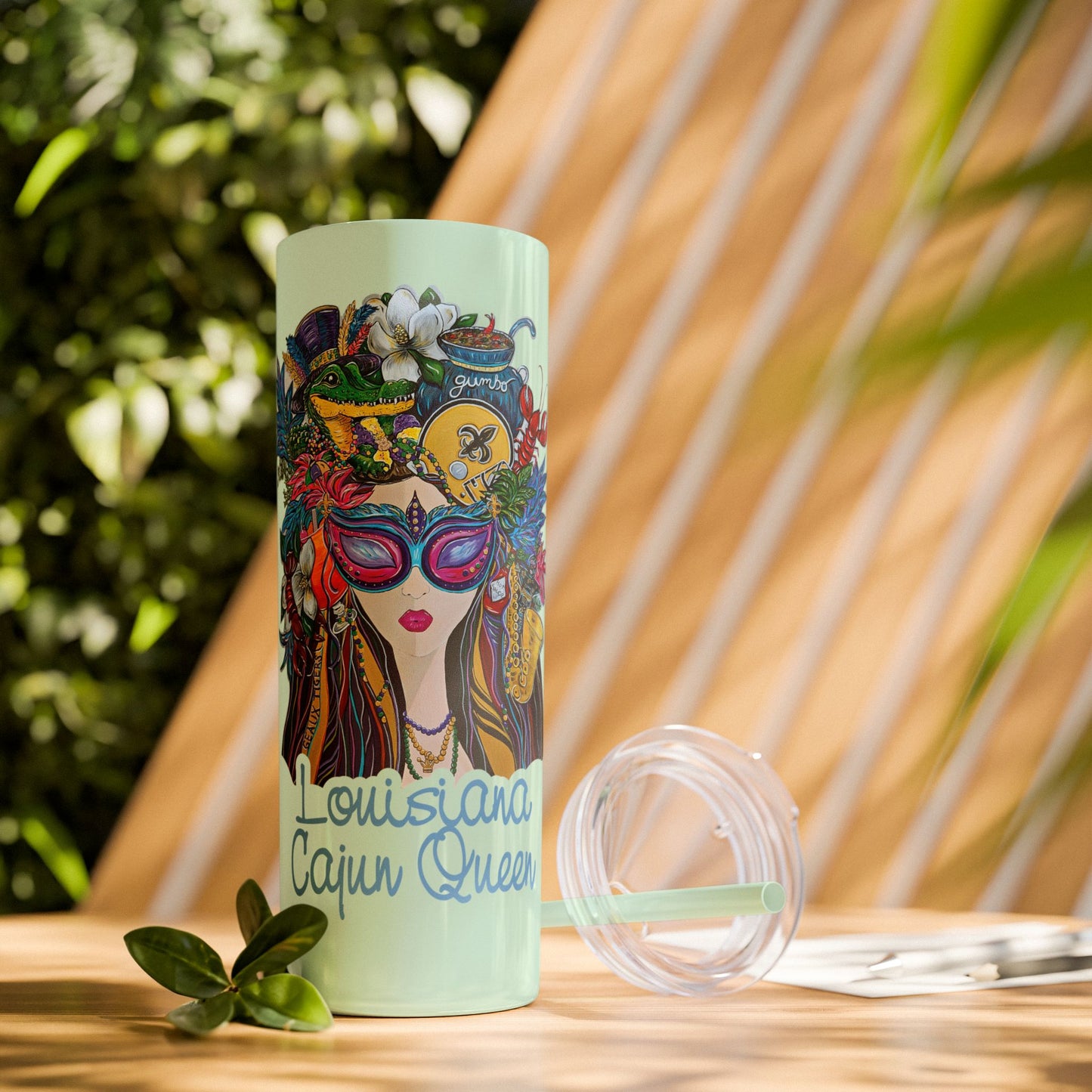 LA Skinny Tumbler with Straw, 20oz