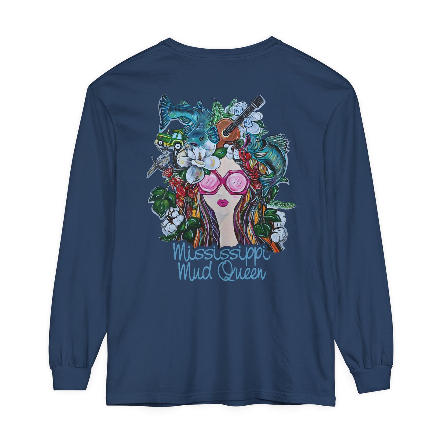 MMQ Unisex Garment-dyed Long Sleeve T-Shirt