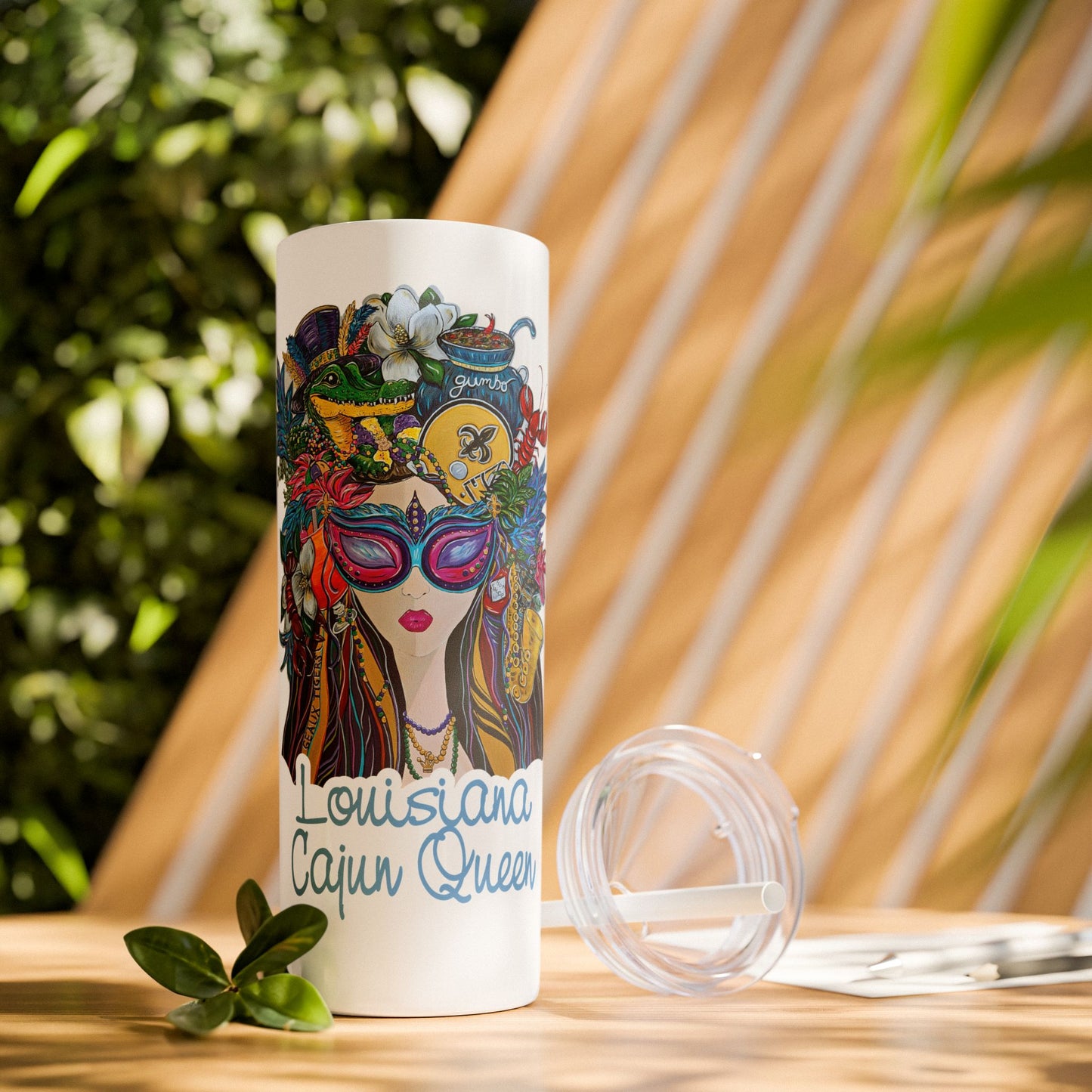 LA Skinny Tumbler with Straw, 20oz