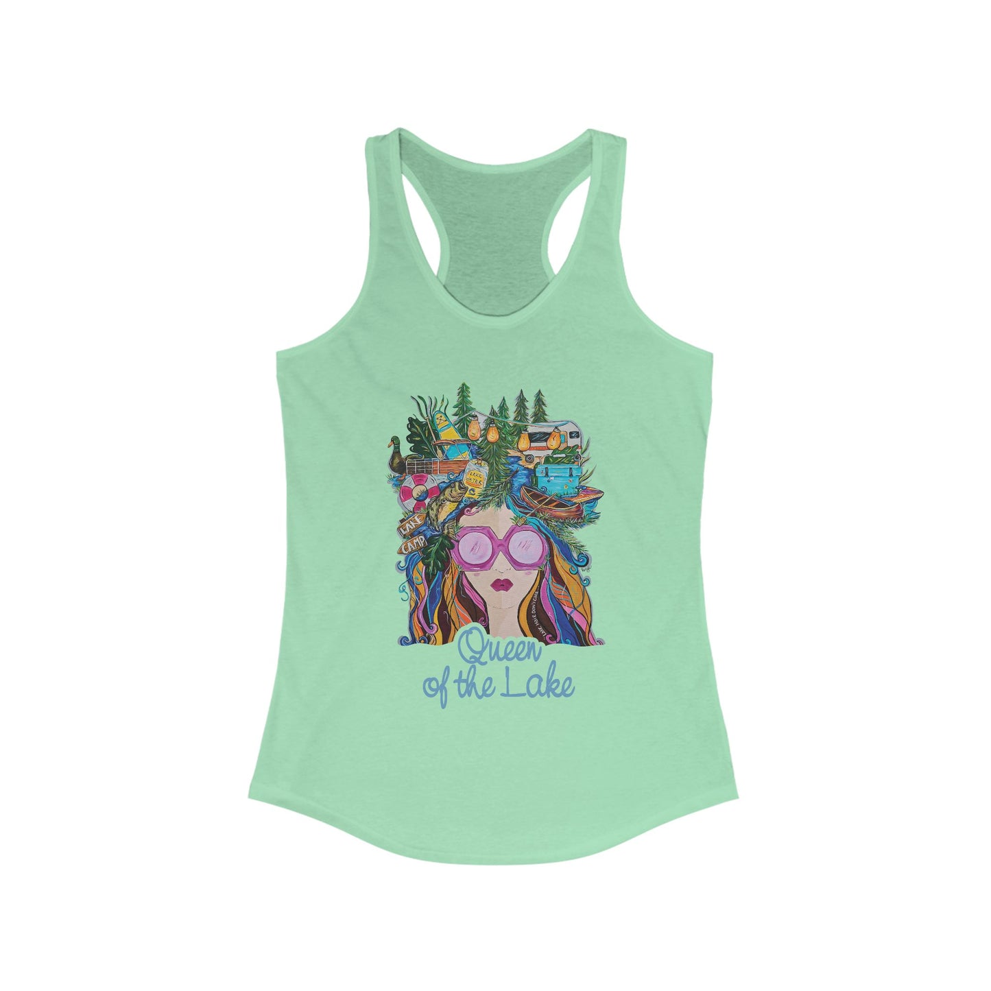 Queen of the Lake Women's Racerback Tank Top