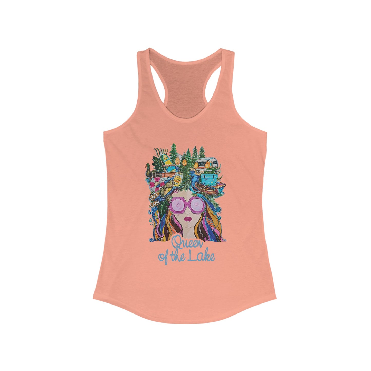 Queen of the Lake Women's Racerback Tank Top