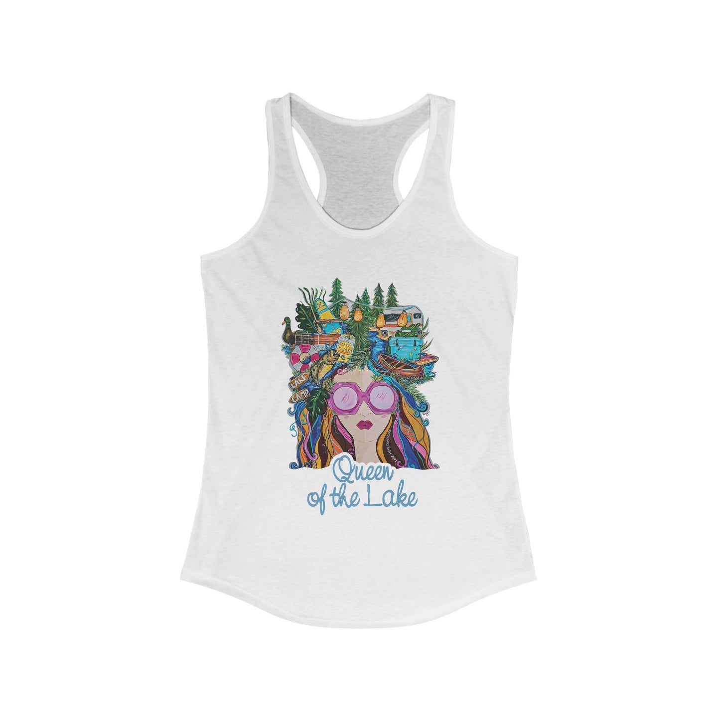Queen of the Lake Women's Racerback Tank Top