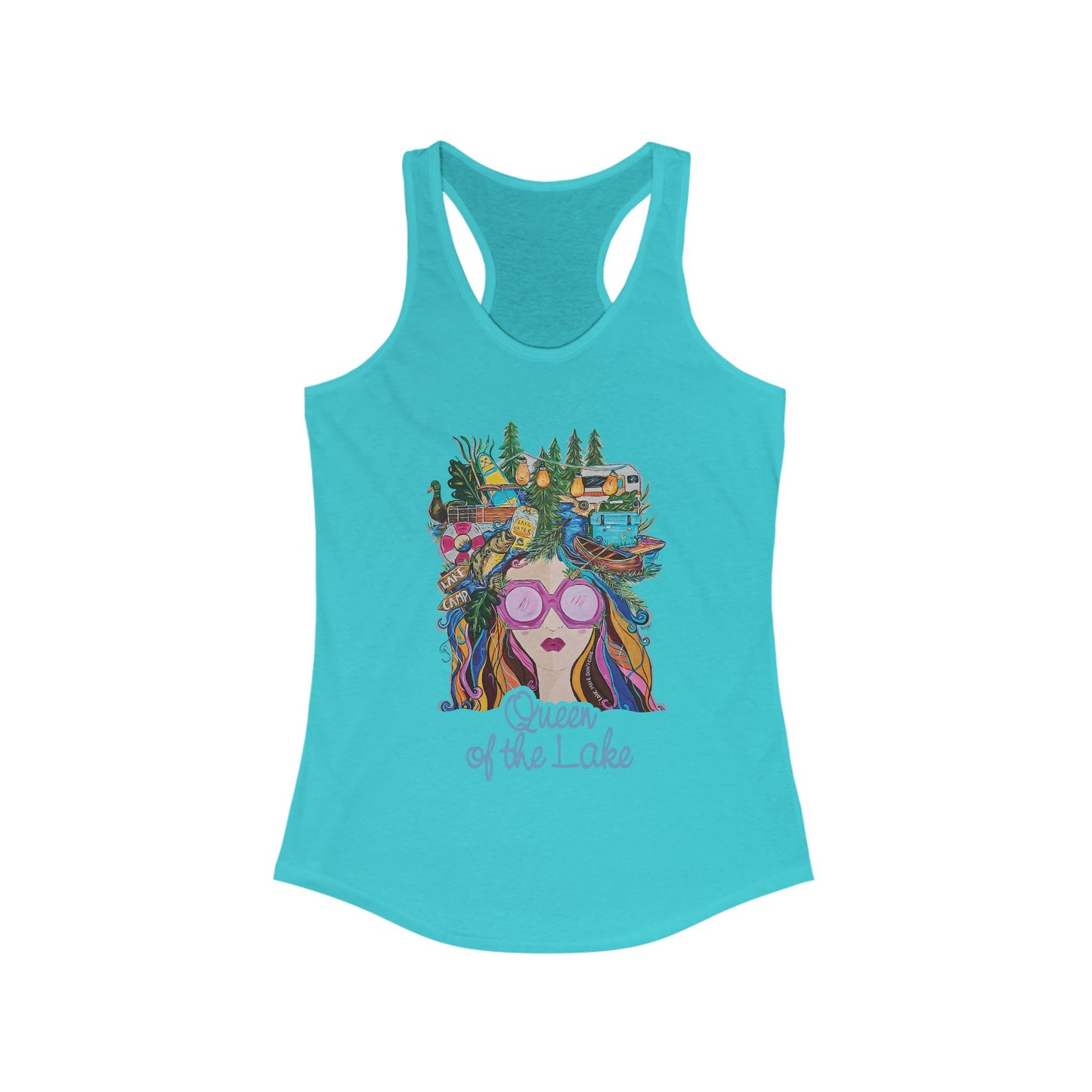 Queen of the Lake Women's Racerback Tank Top