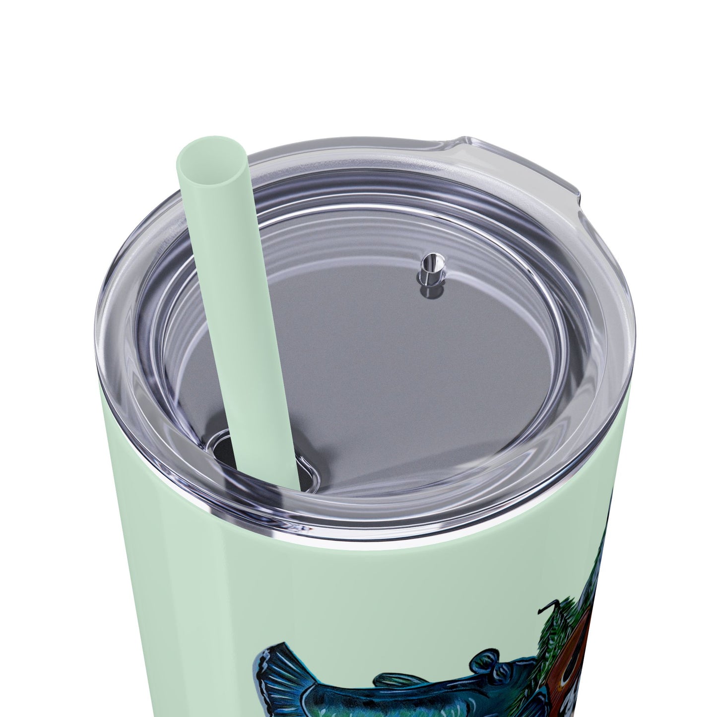 MMQ Skinny Tumbler with Straw, 20oz