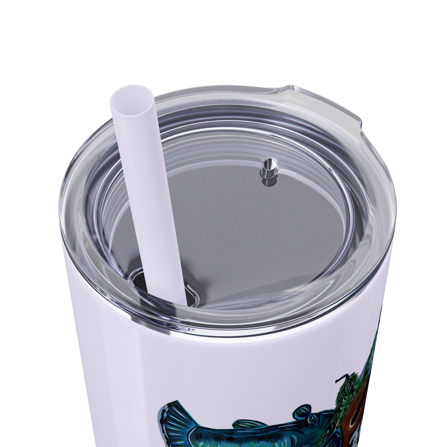 MMQ Skinny Tumbler with Straw, 20oz