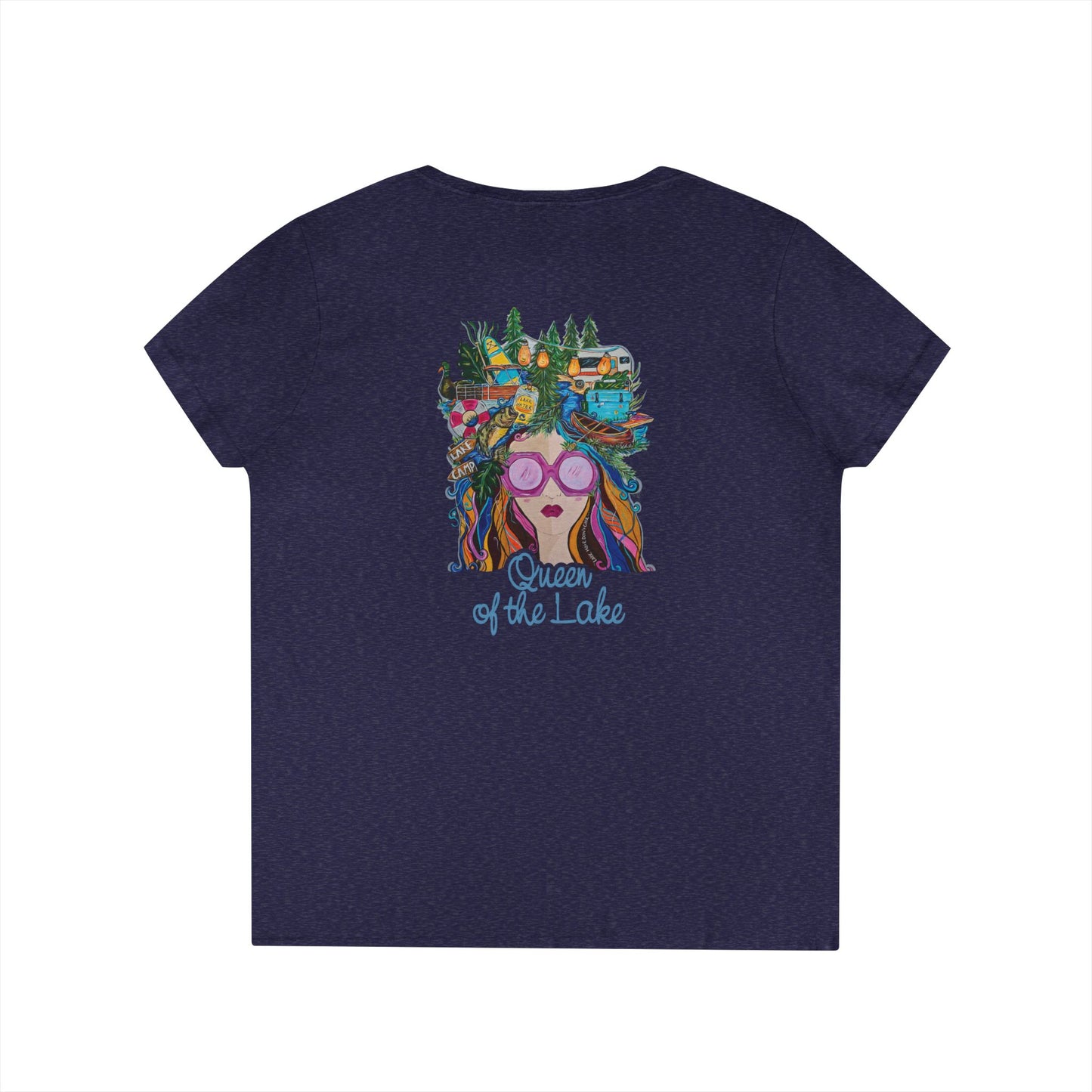 Queen of the Lake V-Neck T-Shirt