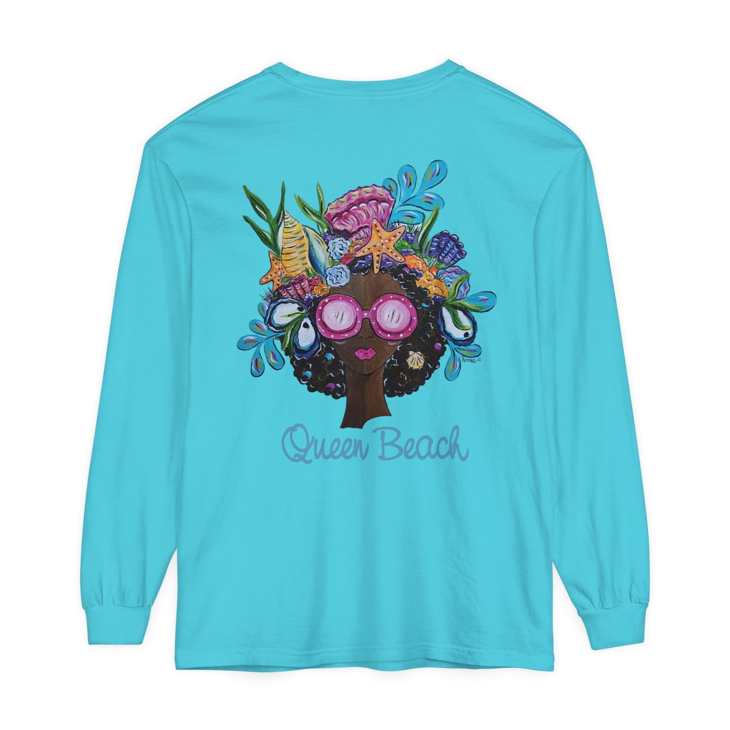 Afro Unisex Garment-dyed Long Sleeve T-Shirt