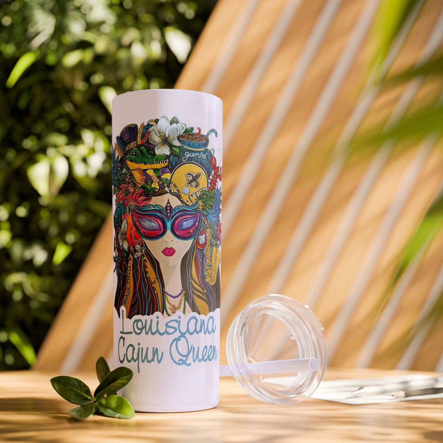 LA Skinny Tumbler with Straw, 20oz