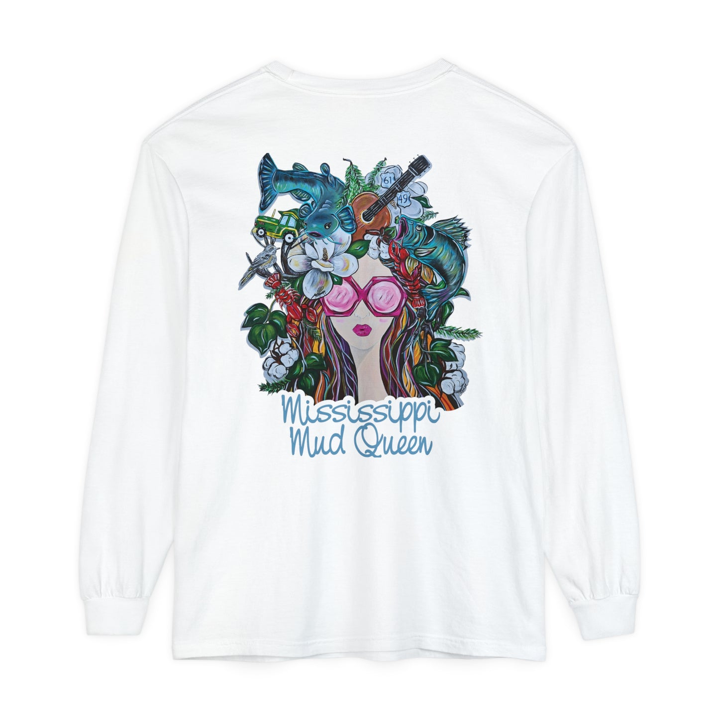MMQ Unisex Garment-dyed Long Sleeve T-Shirt