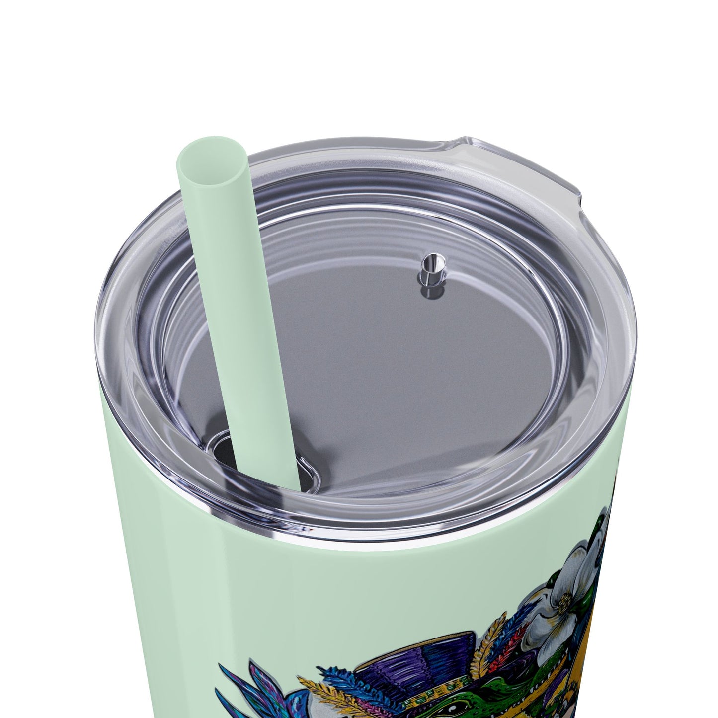 LA Skinny Tumbler with Straw, 20oz