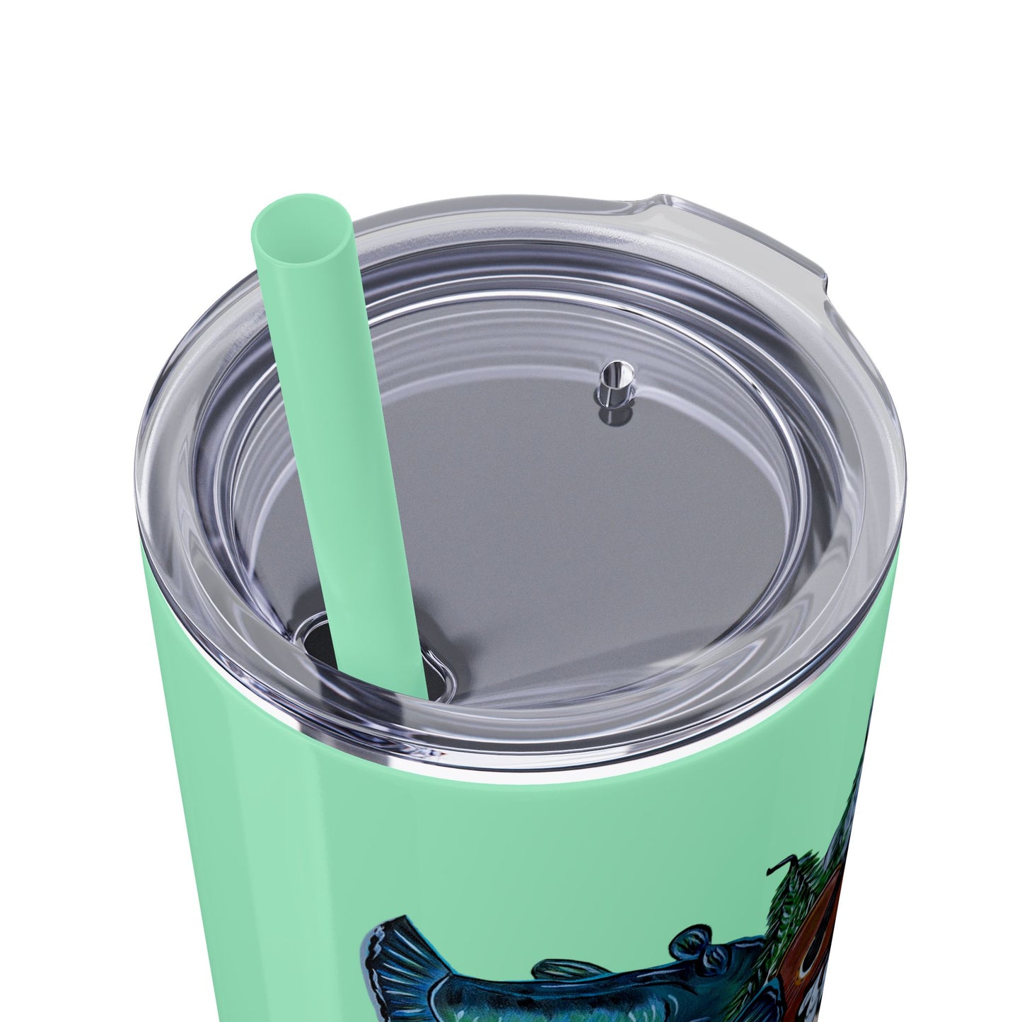 MMQ Skinny Tumbler with Straw, 20oz