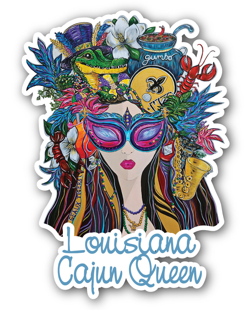 Queen Beach Stickers