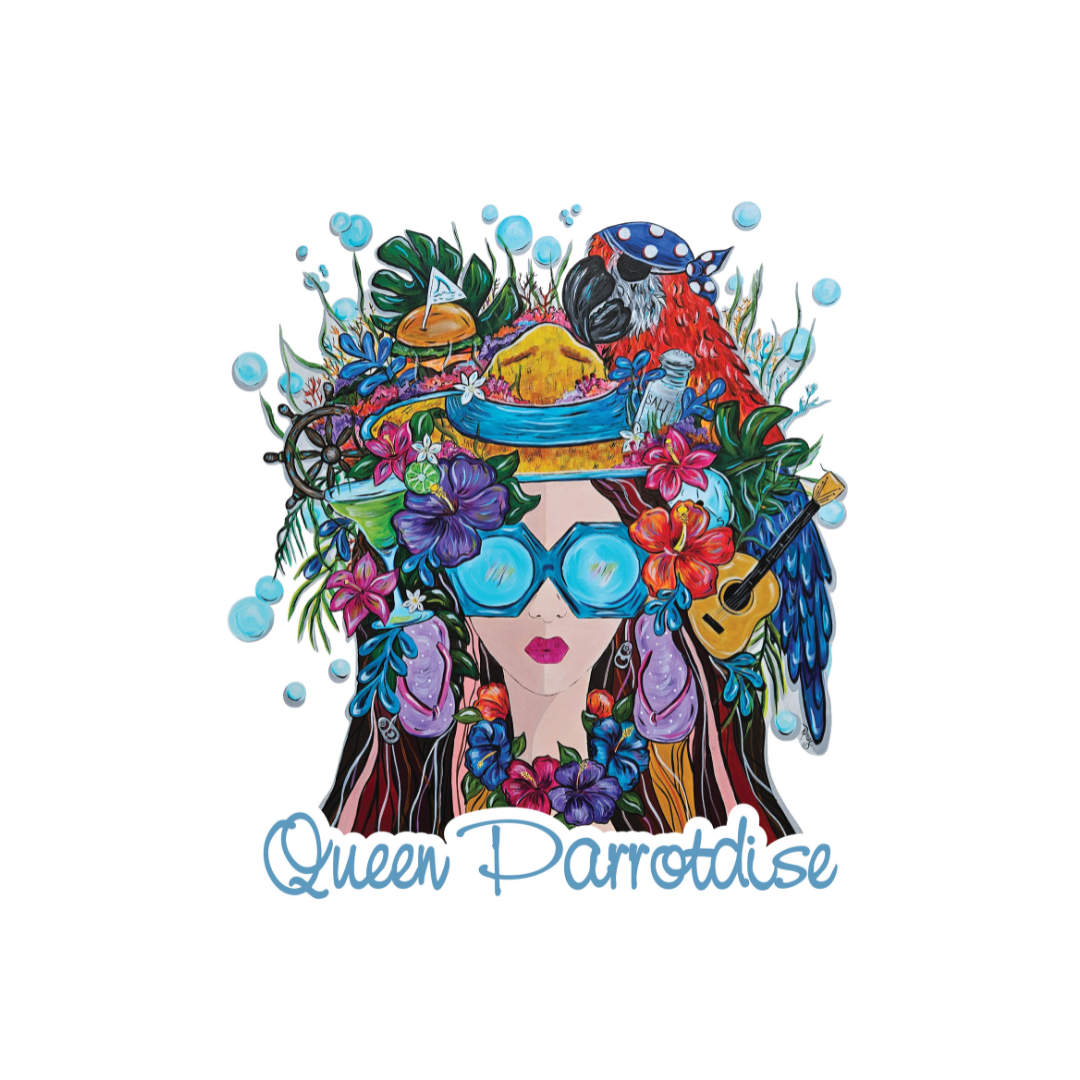 Queen Beach Stickers