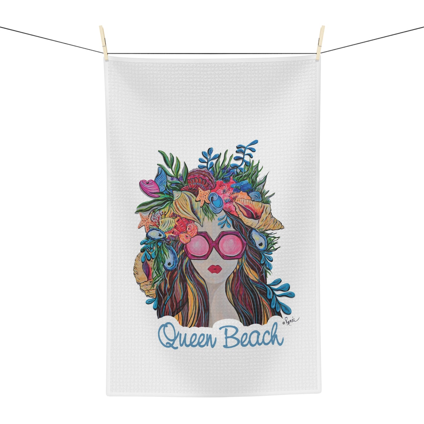 Queen Beach Microfiber Tea Towel