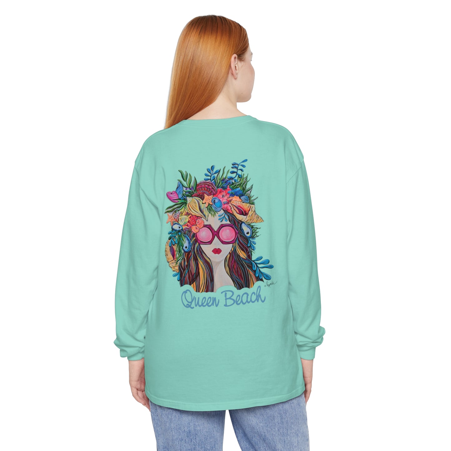 Queen Beach Long Sleeve T-Shirt