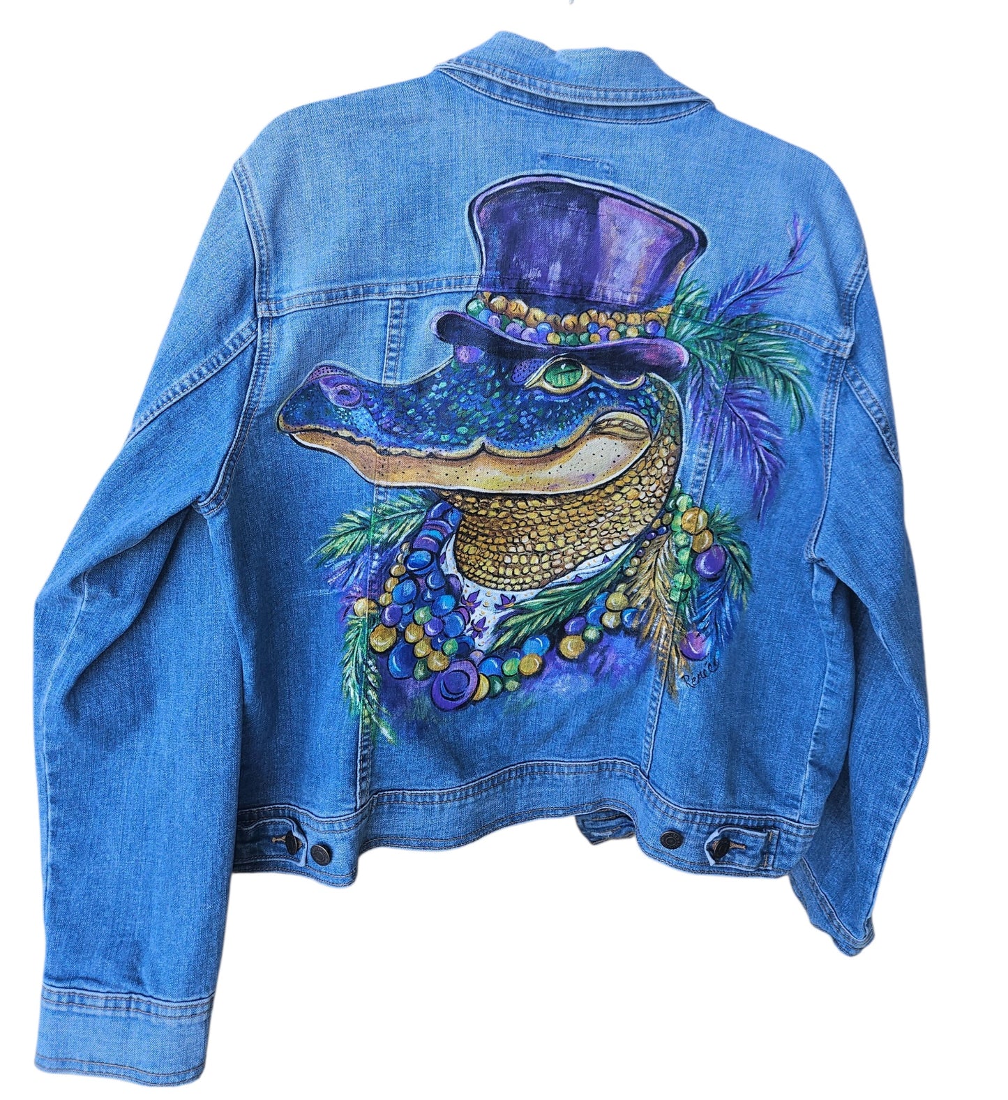 Hand-Painted Denim