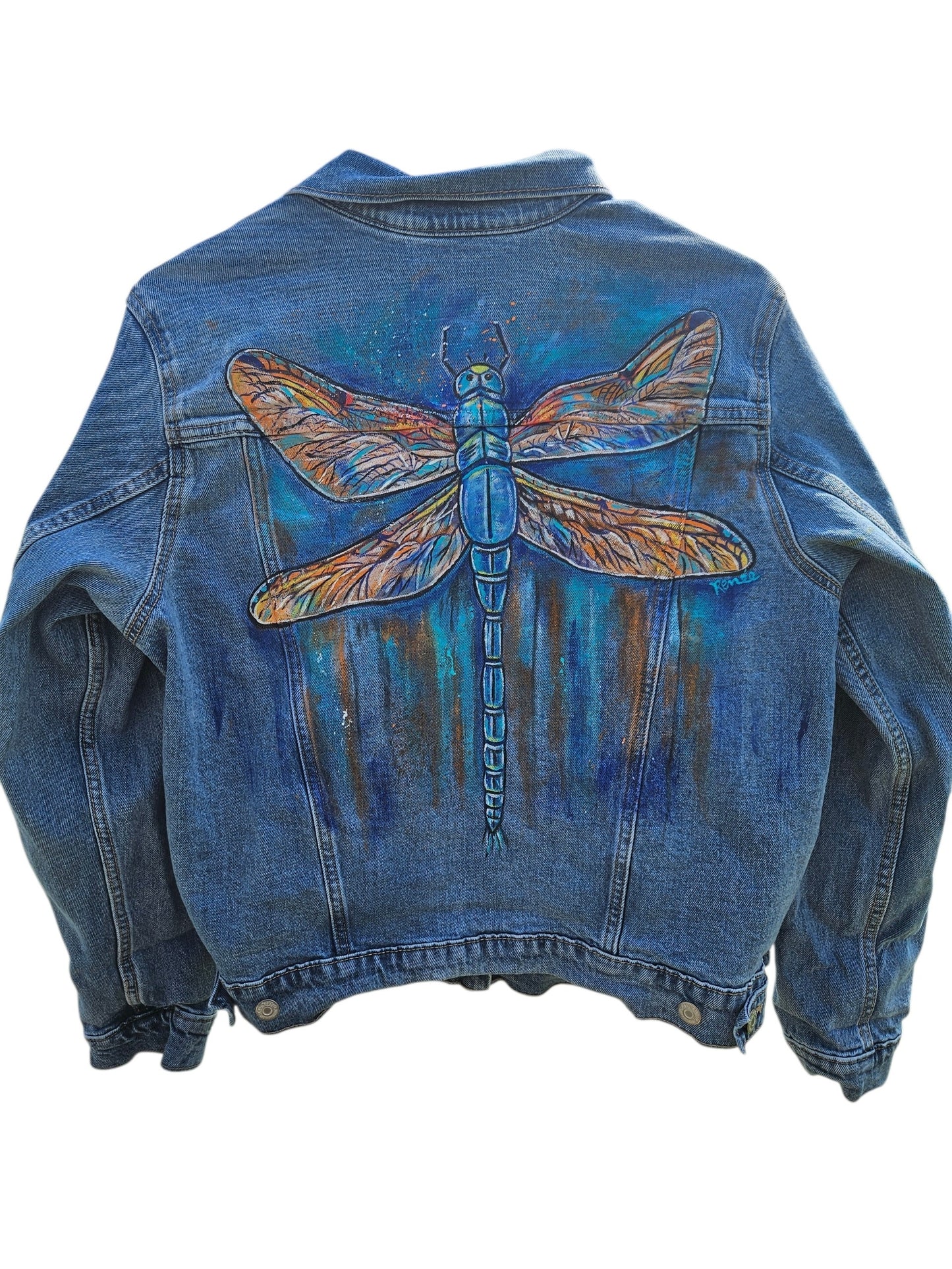 Hand-Painted Denim