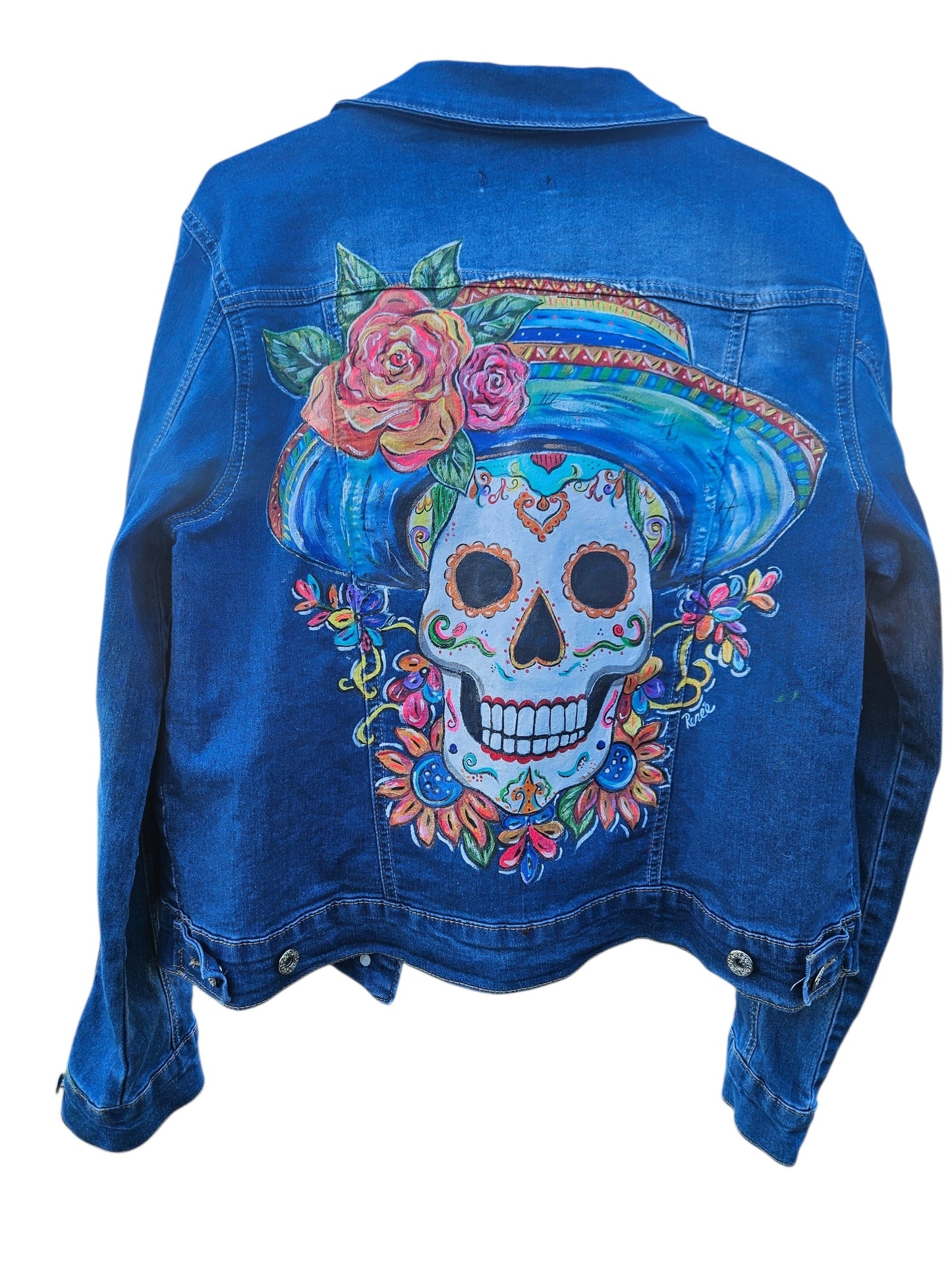 Hand-Painted Denim